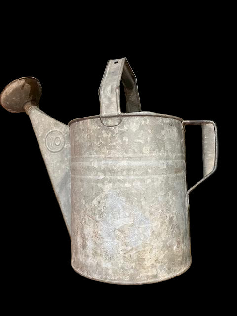 Large Vintage Galvanized Watering Can