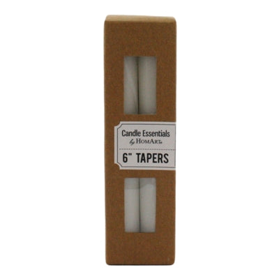 Taper 6 in - Box of 4 - Ivory
