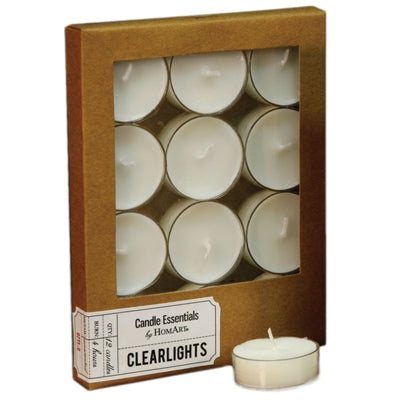 Votives Clearlite - Box of 12 - Ivory