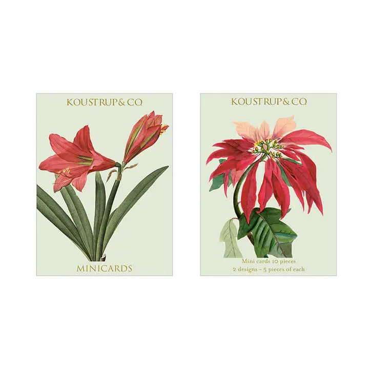 Minicards Christmas Flowers Cards