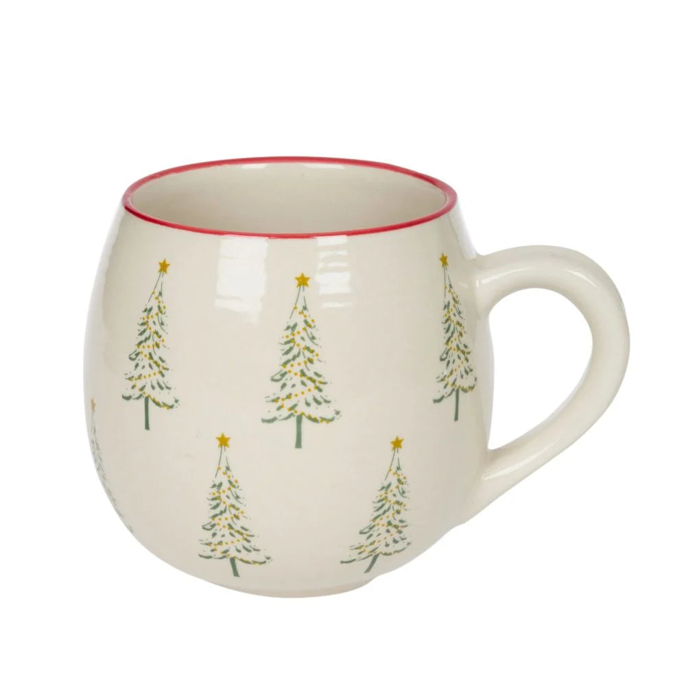 Mug Stoneware Christmas Trees