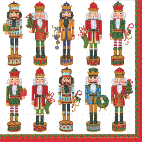 Nutcracker Parade Cocktail Napkin