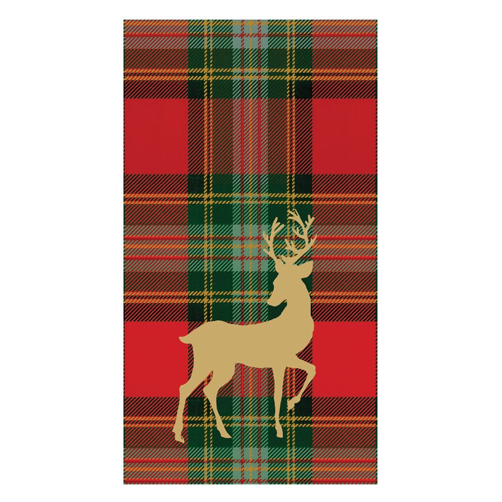 Guest Towel Reindeer Tartan