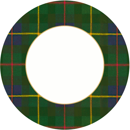 William Tartan Blue Salad dessert Plates