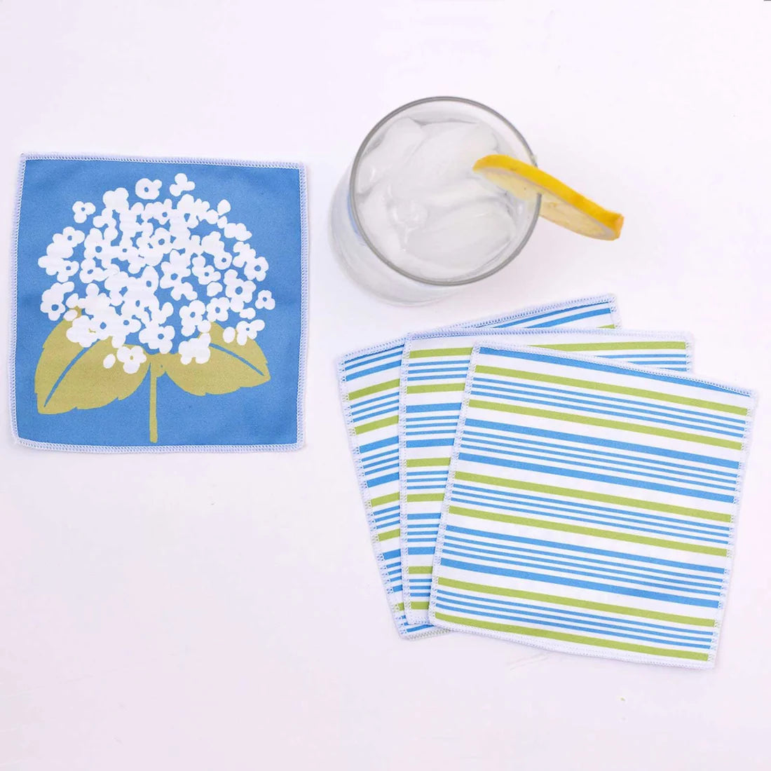 Hydrangea Cocktail Napkin Set of 8