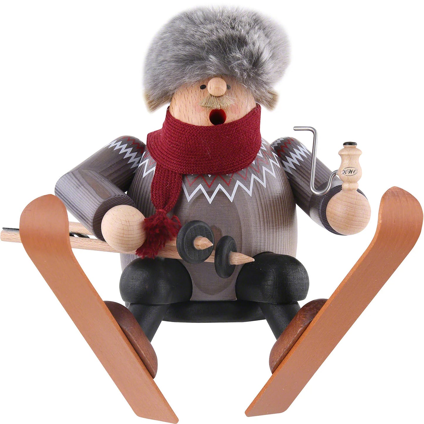 Smoker Skier Sitting