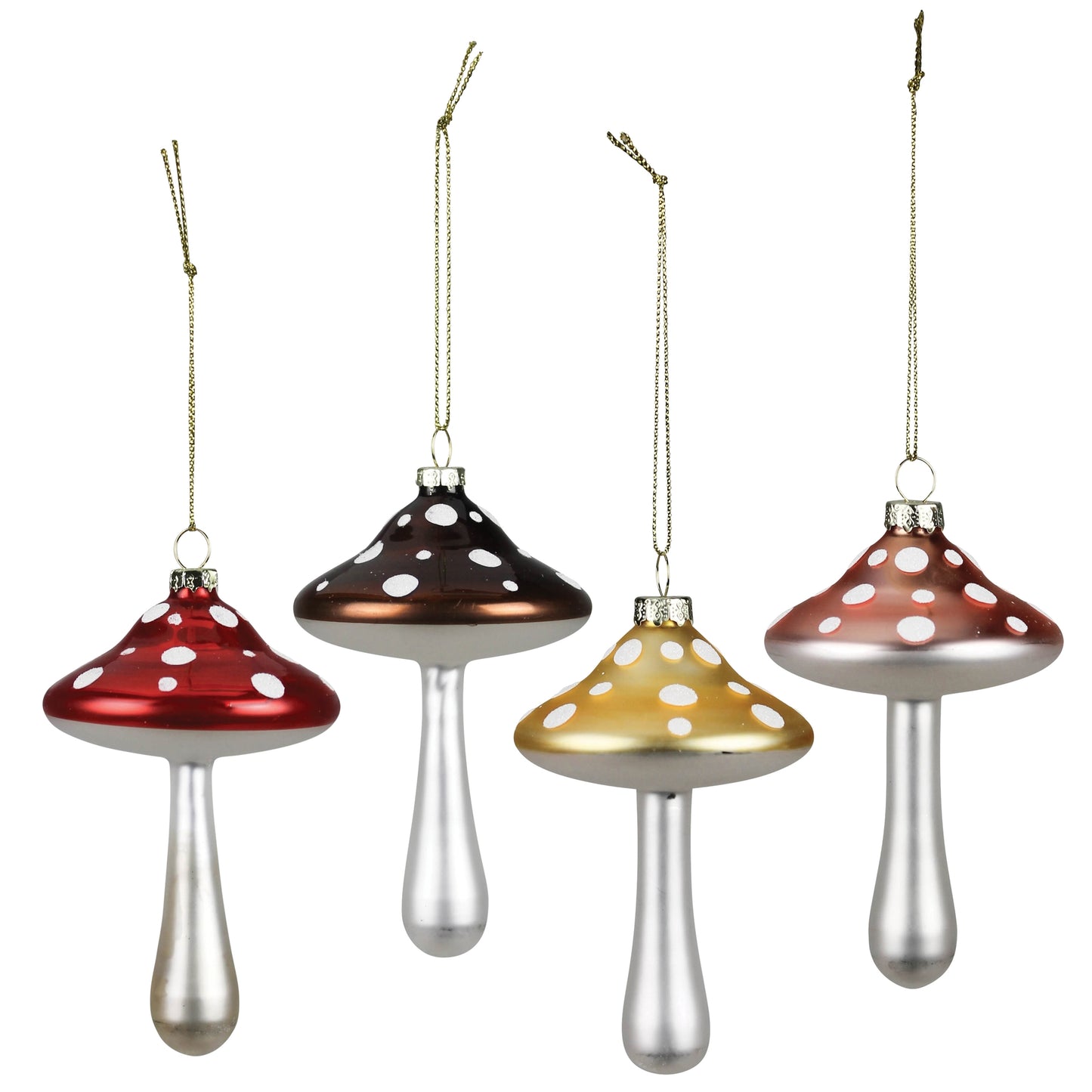 Glass Mushroom Ornament
