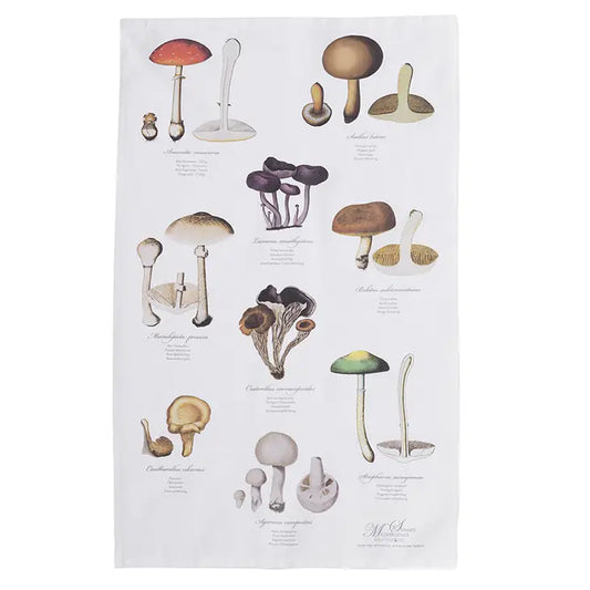 Mushroom 100% Organic Cotton Tea Towel