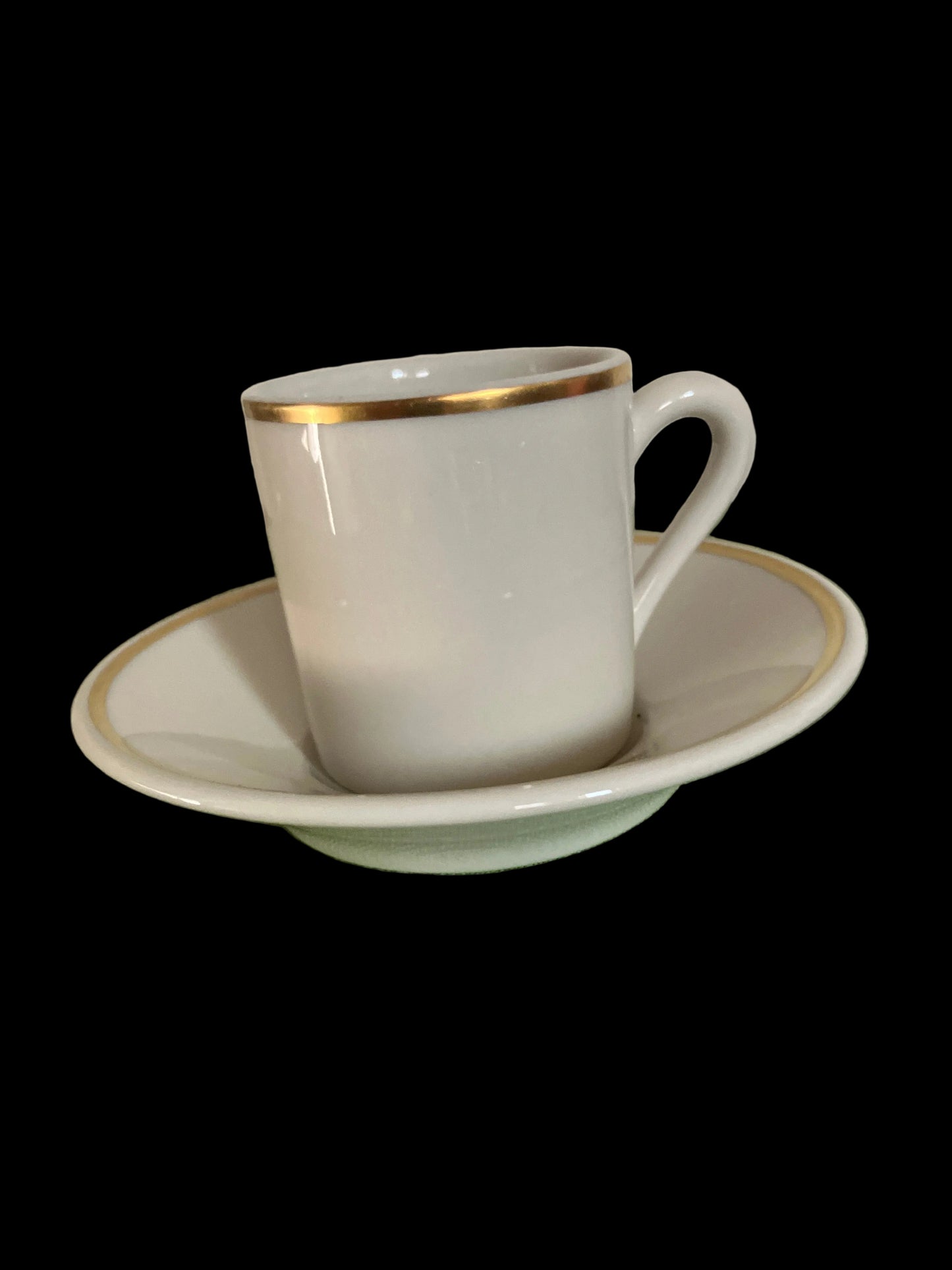 Vintage Gold Trim Demitasse Cup and Saucer