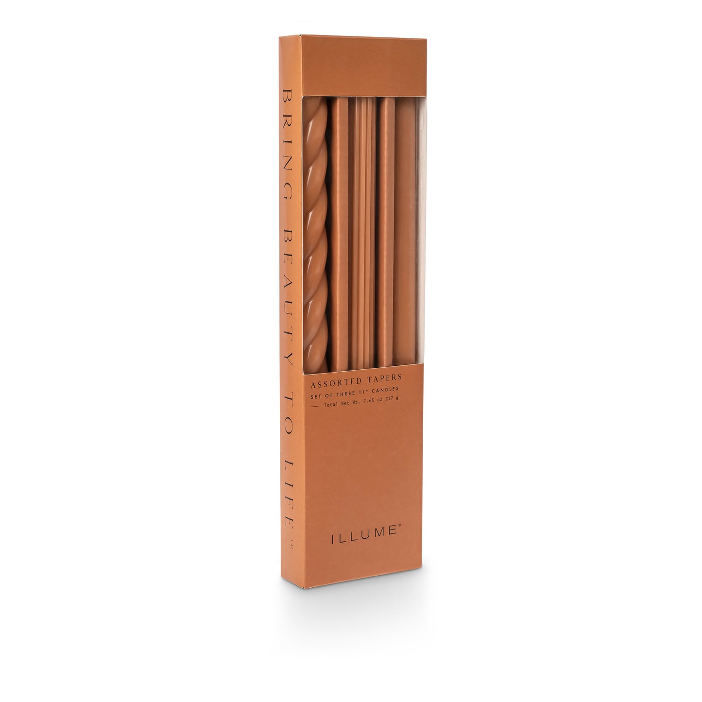 Assorted Candle Tapers 3-Pack terra Tabac