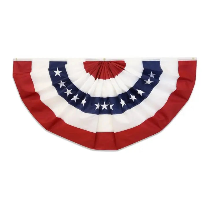 USA Embroidered Bunting Flag 3x1.5ft