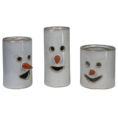 Ceramic Snowman Tealight