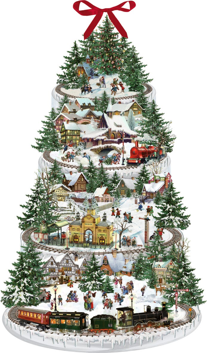 Railway Large Advent Calendar