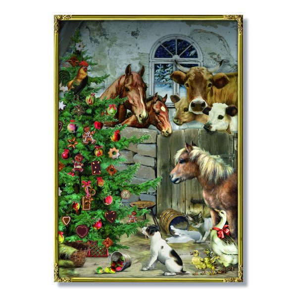 Festive Farm Traditional Christmas Advent Calendar