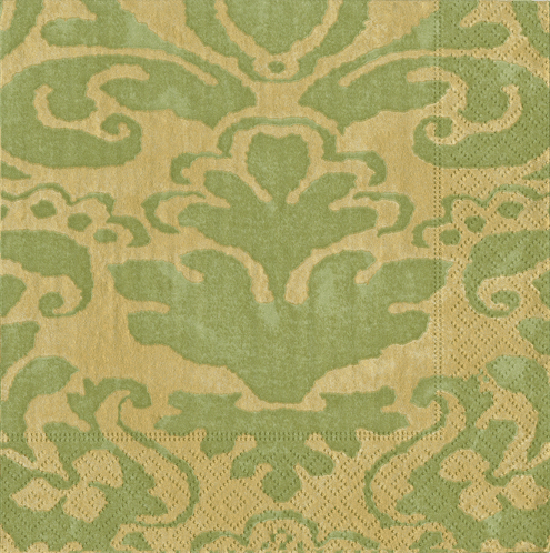 Palazzo Moss Green Cocktail Napkin