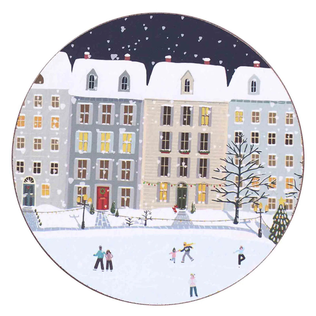 Holiday in the Park 15 inch Round Lacquer tray