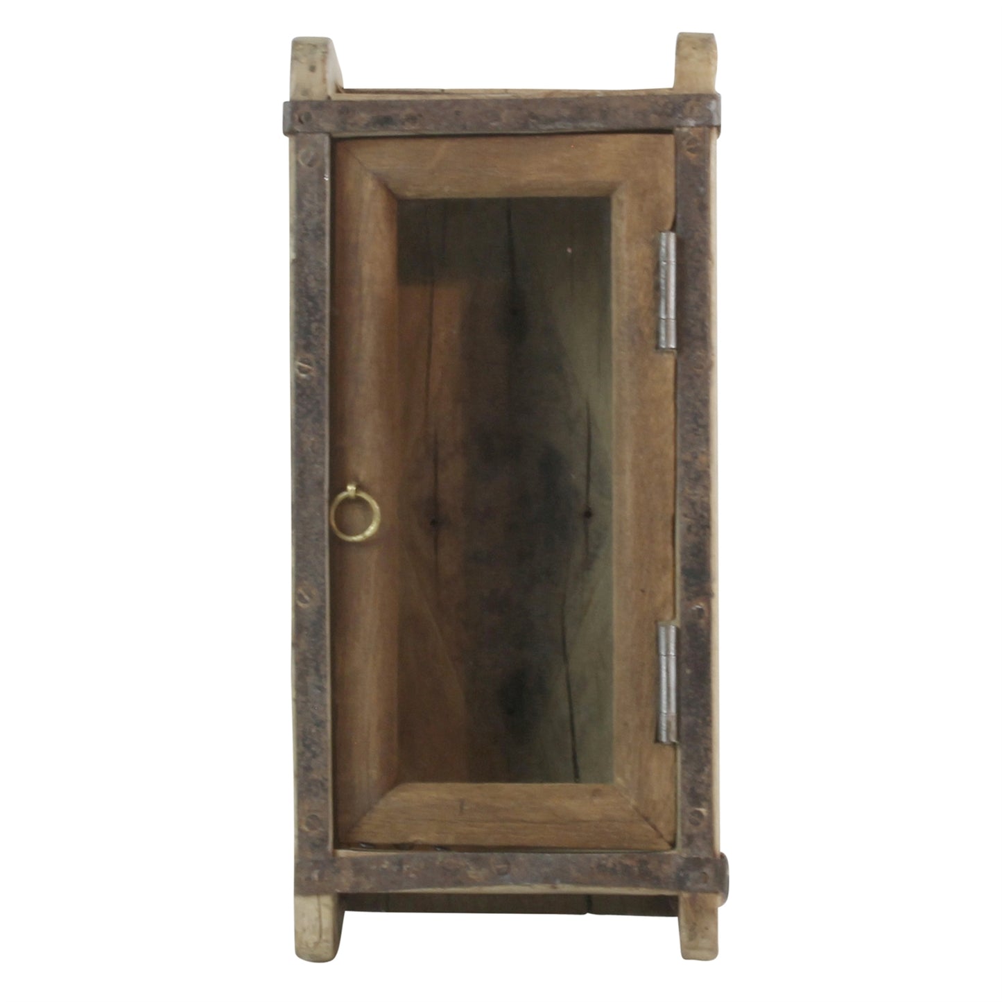 Indus Brick Mold Cabinet with Glass Door