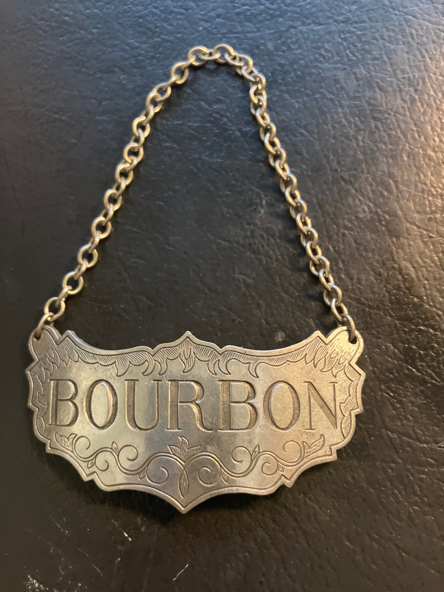 Bourbon Pewter Bottle Tag