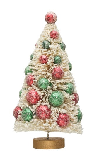 White Sisal Bottle Tree 9"