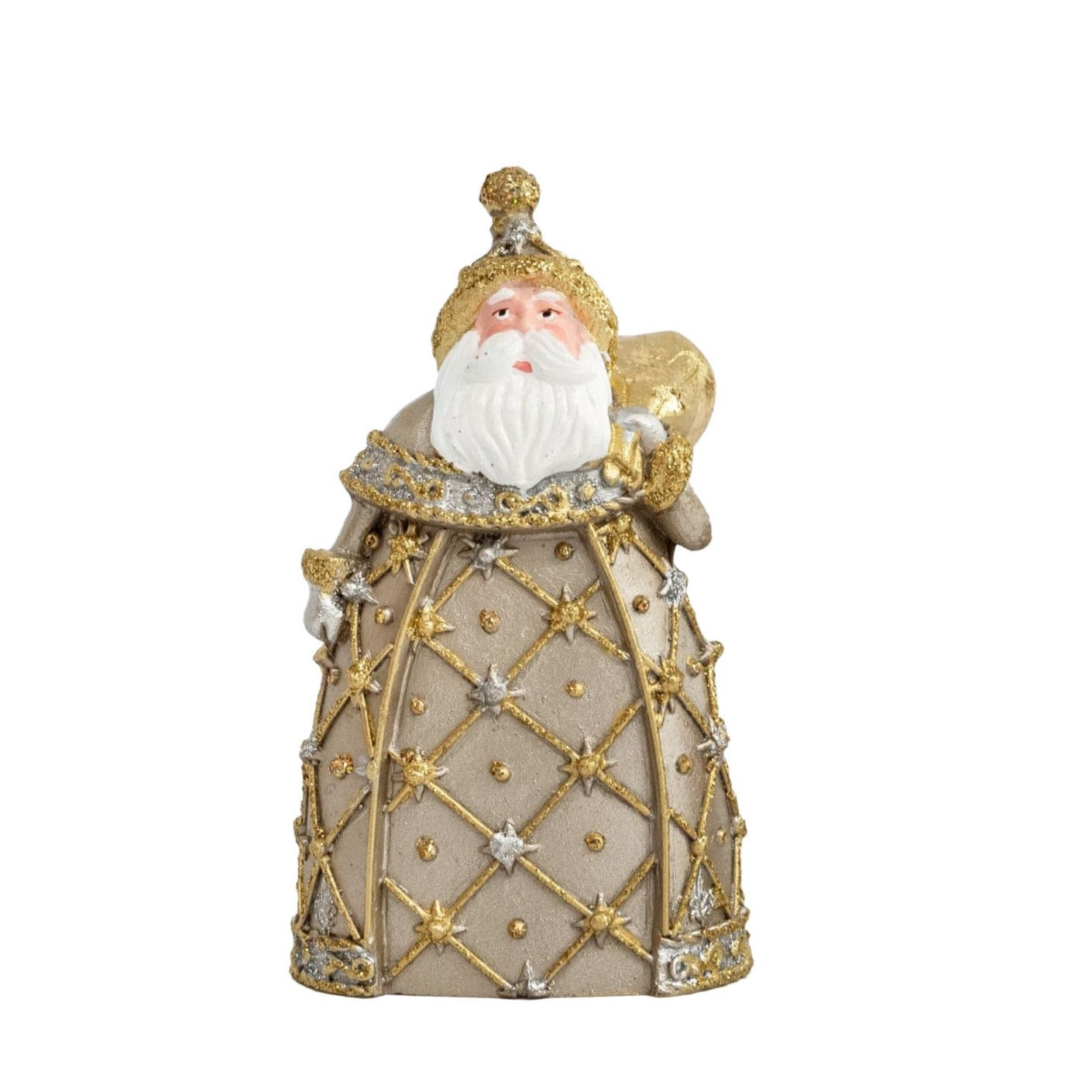5" Tabletop Fleur De Lis Santa (Dark Champagne)