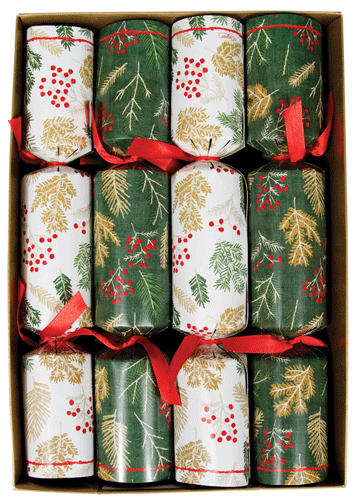 Crackers Sprigs and Berries