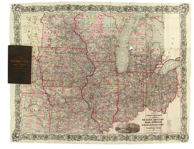 Colton's Map of Ohio