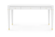 Claudette Desk, Cream, Brass