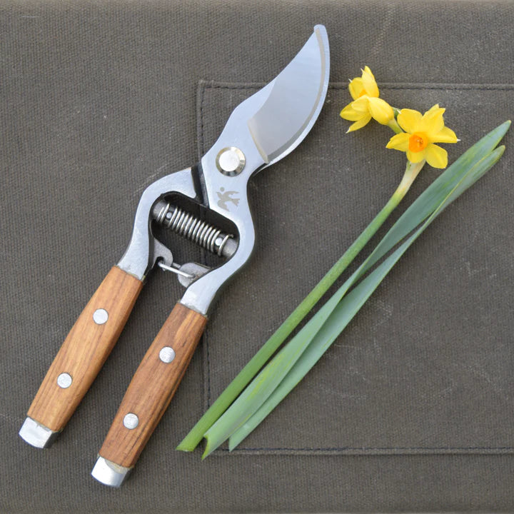 Secateurs wood handle gift set