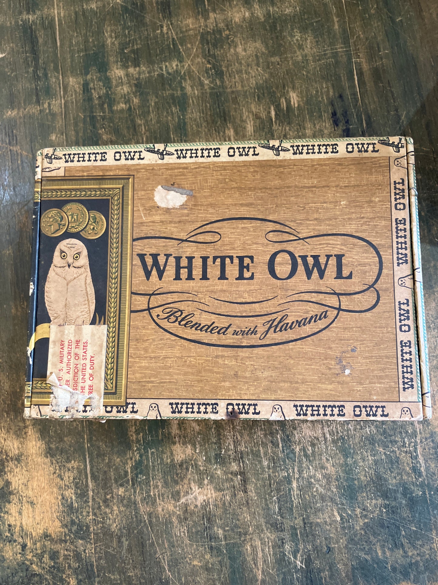White Owl Cigar Box Vintage