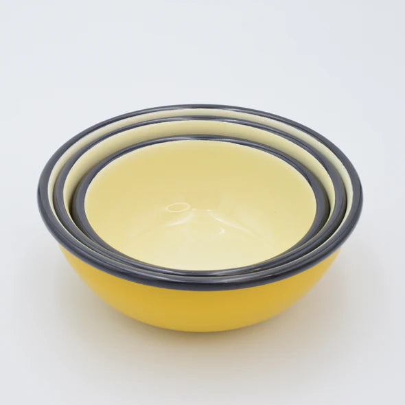 Enamel Bowls Set of 3 Buoy