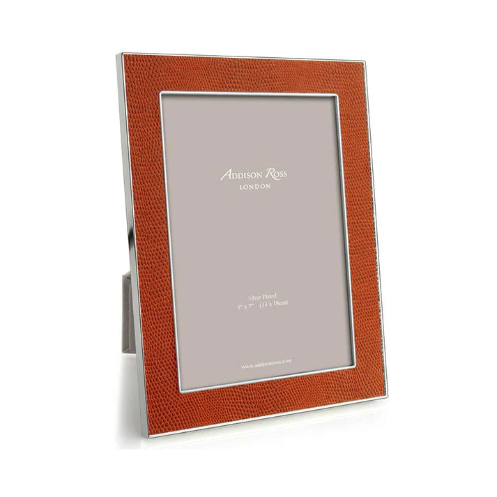 Faux Snake Orange 4 x 6 Frame