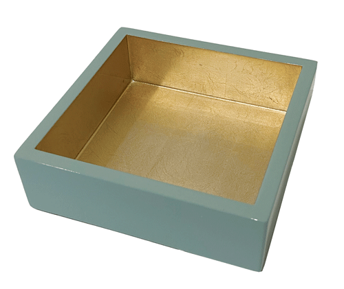 Cocktail Holder Celadon with gold lacquer