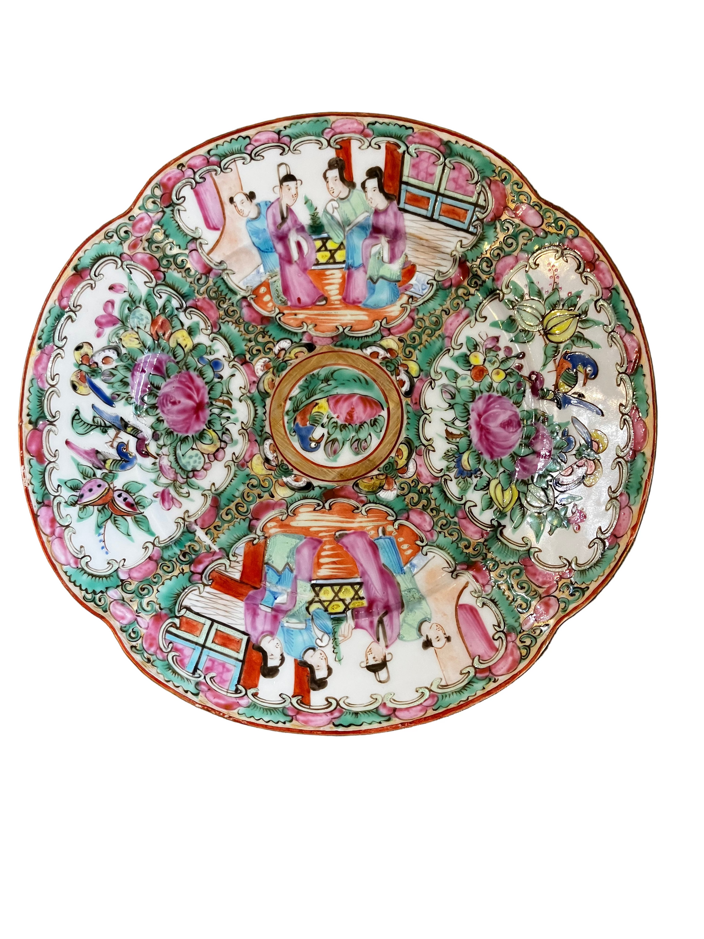 Shallop Edge Rose Medallion Plate