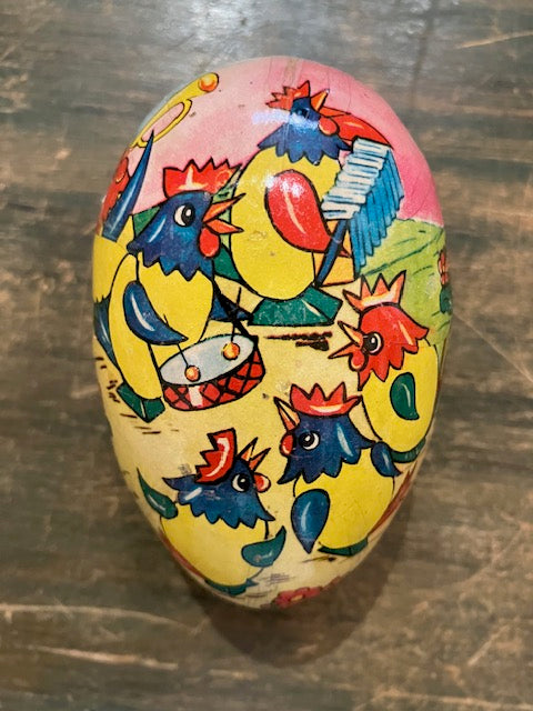 Vintage Paper Egg Rooster Band 3"