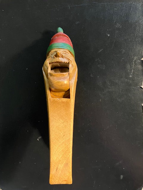 Vintage Wood Carved Nutcracker