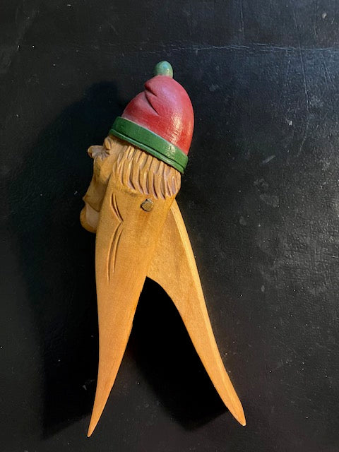 Vintage Wood Carved Nutcracker
