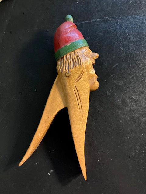 Vintage Wood Carved Nutcracker