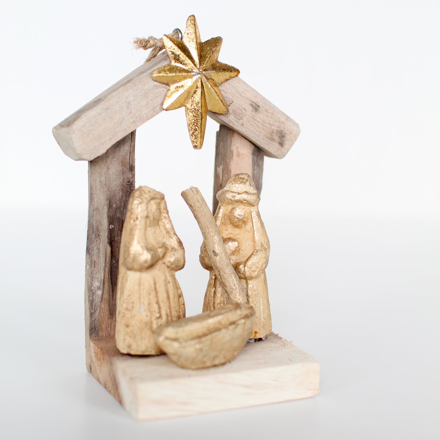 5" Driftwood Holy Family Scene