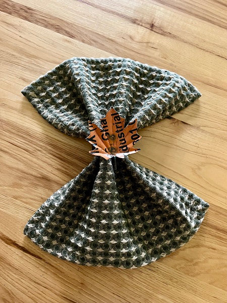 Maple Leaf Orange Napkin Ring