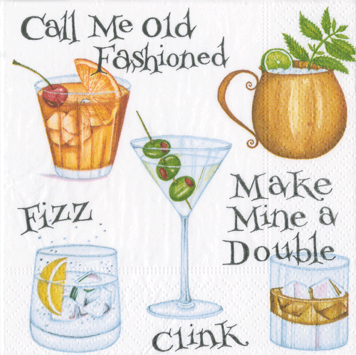 Cocktail Hour Boxed Napkins