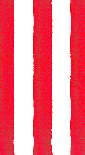 Cafe Stripe Red-Paper Linen Guest Towels Airlaid