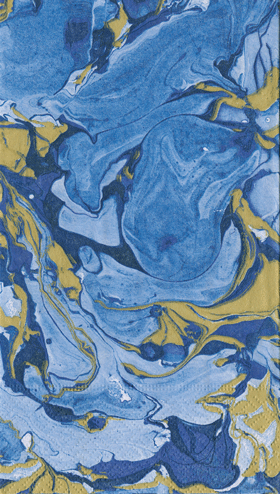Marbled Blue Guest Towel