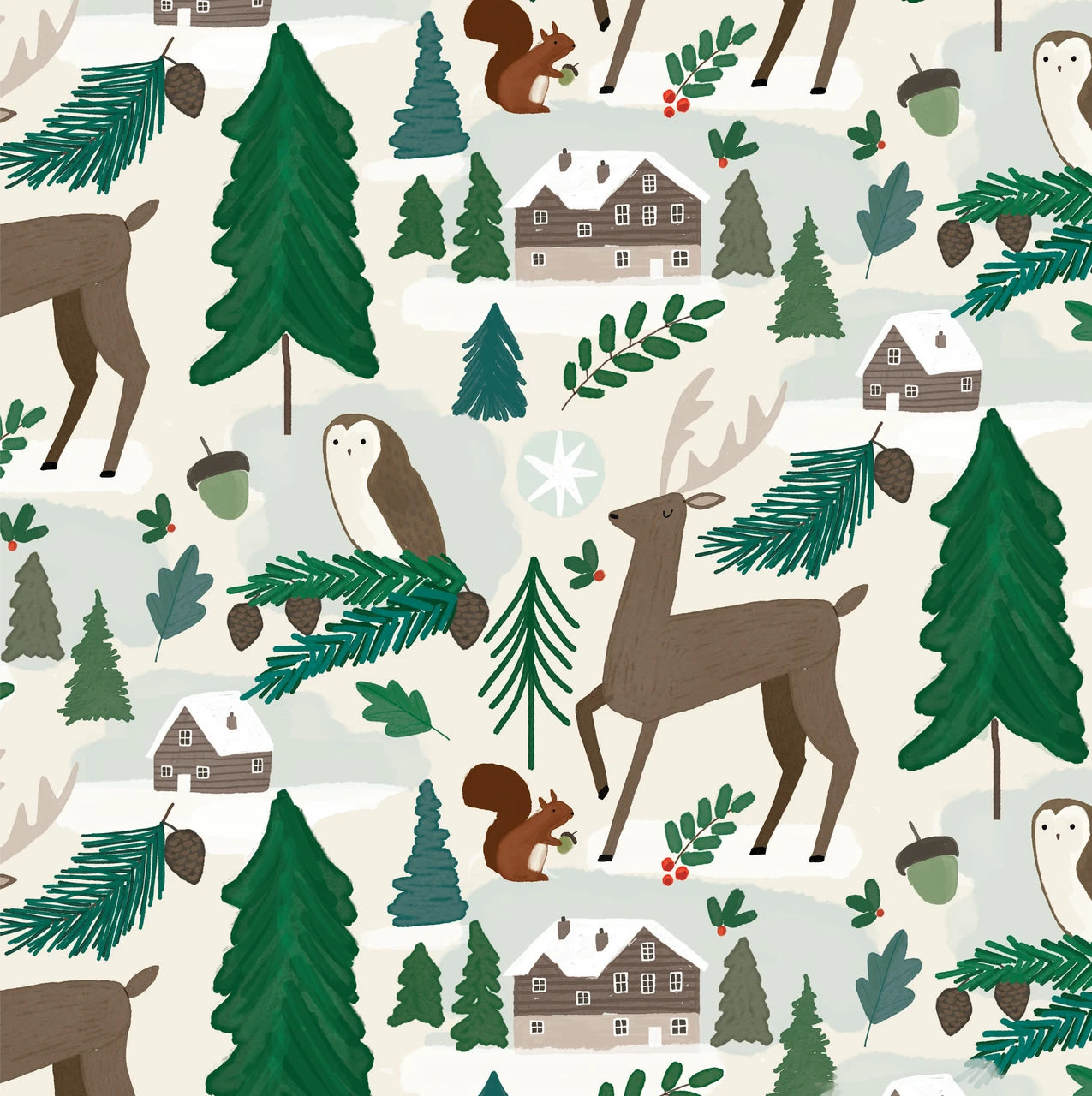 Holiday Woods Giftwrap