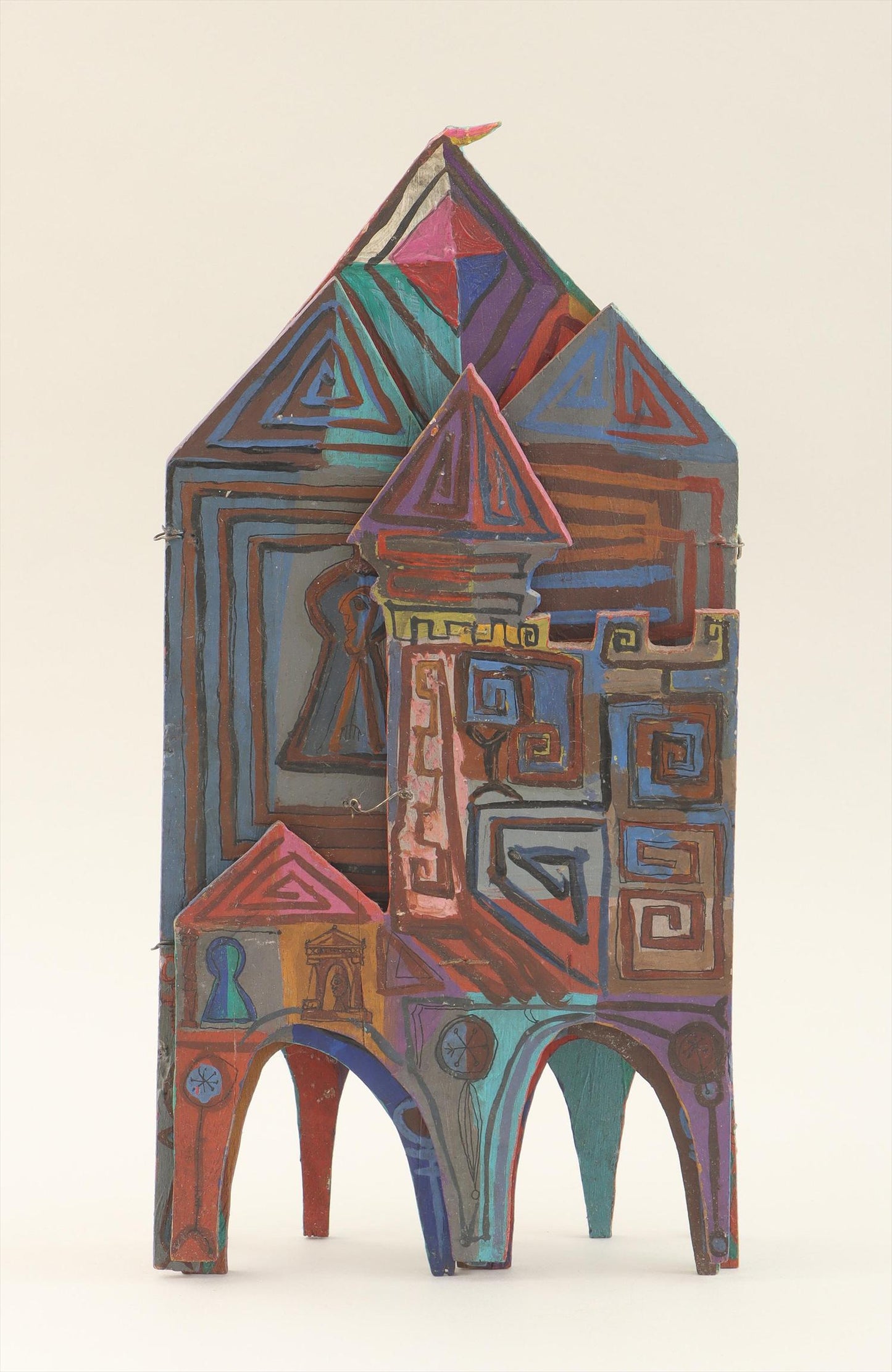 Outsider Art Triptych Shadowbox
