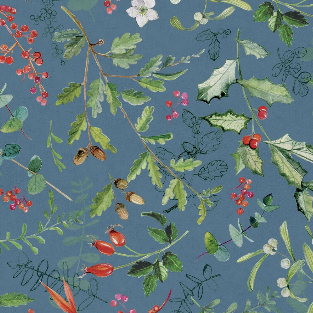 Christmas Flowers Gift Wrap