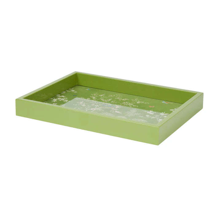 Green Chinoiseries Tray 11 x 8