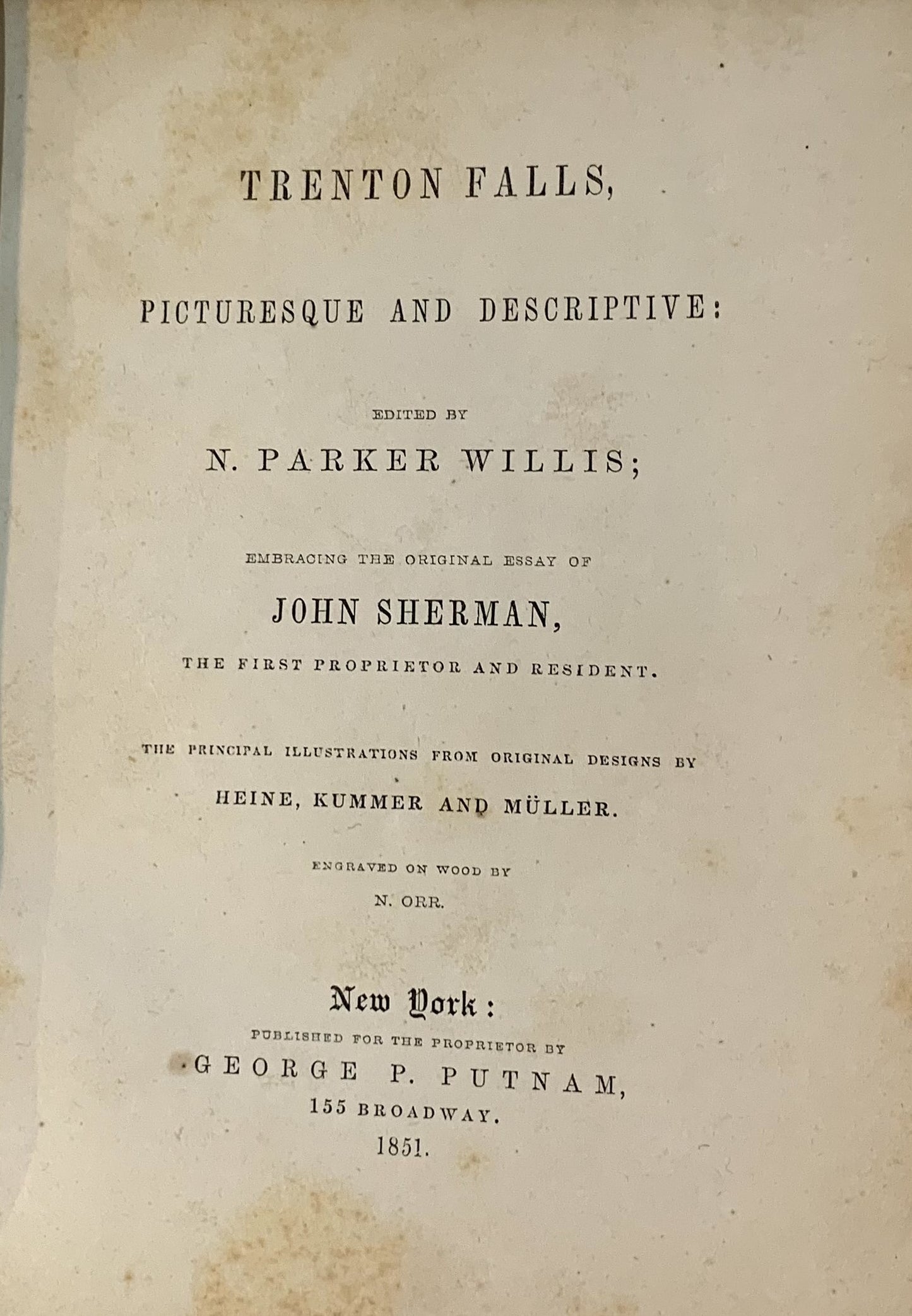 Trenton Falls, Picturesque and Descriptive