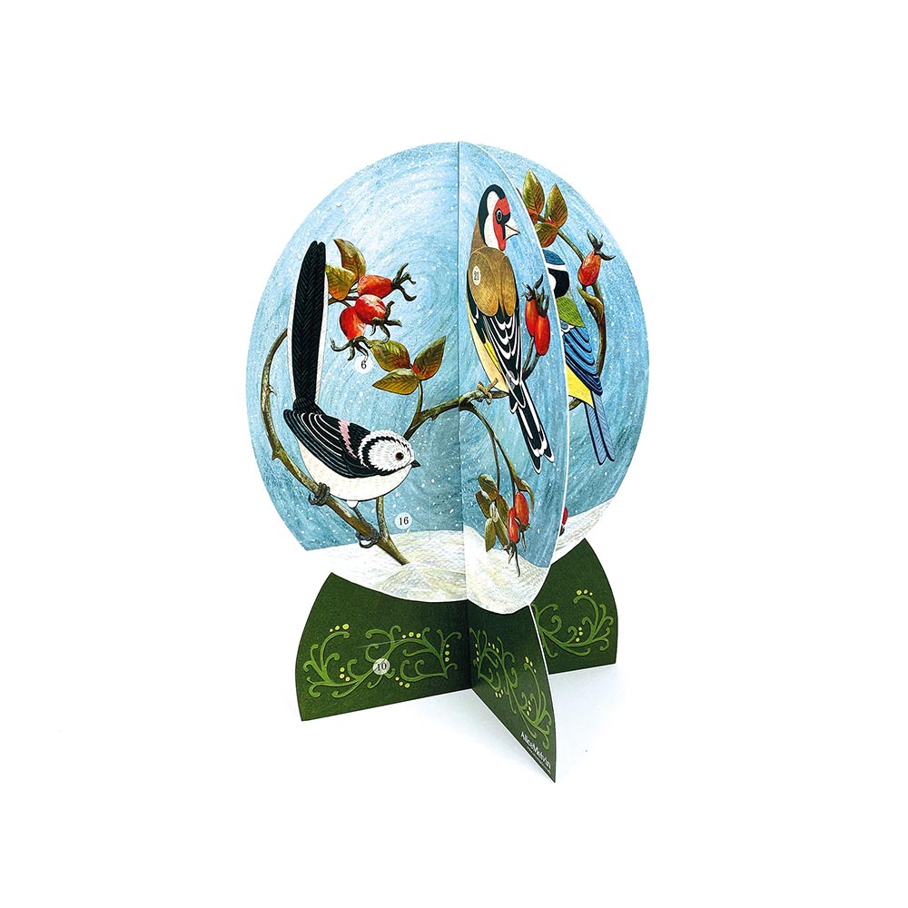 advent calendar snow globe