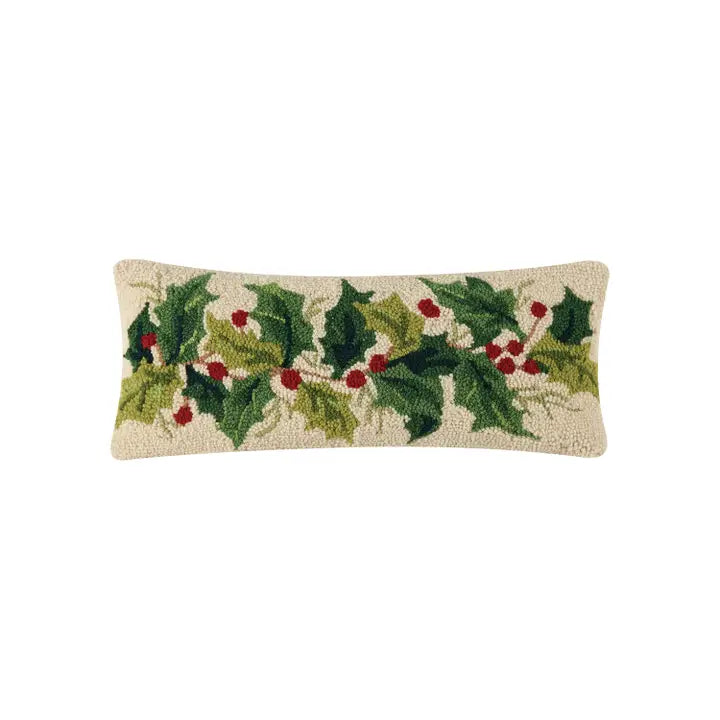Holly Group Hook Pillow 8'' x 20''