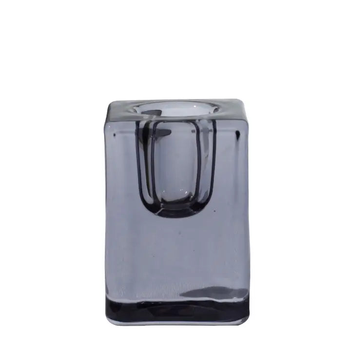 Quadra Glass Candle Holder